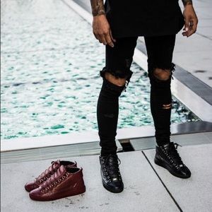 Balenciaga BlK Leather Arena